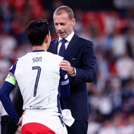 UEFA Omlouvám se poté, co Tottenhamův syn Heung-min počkal na medaili