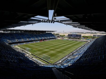 San Jose’s Paypal Park, který pořádá mistrovství NWSL 22. listopadu