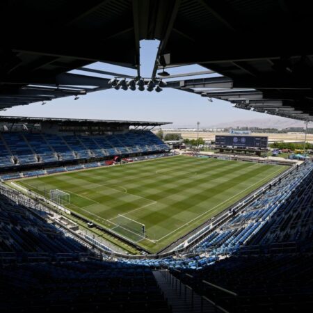 San Jose’s Paypal Park, který pořádá mistrovství NWSL 22. listopadu