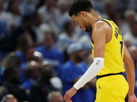 Pacers ‚Tyrese Haliburton omezený bolavým lýtkem ve hře 5 ztráty