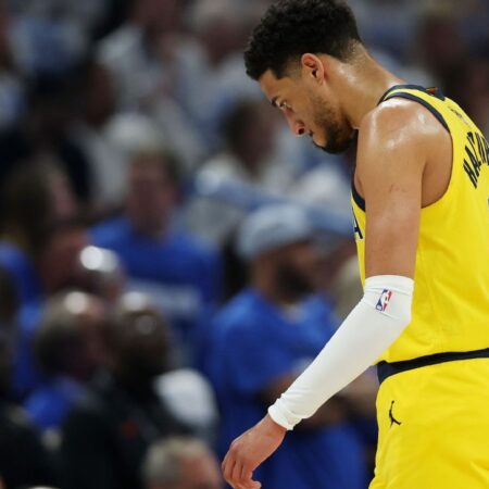 Pacers ‚Tyrese Haliburton omezený bolavým lýtkem ve hře 5 ztráty