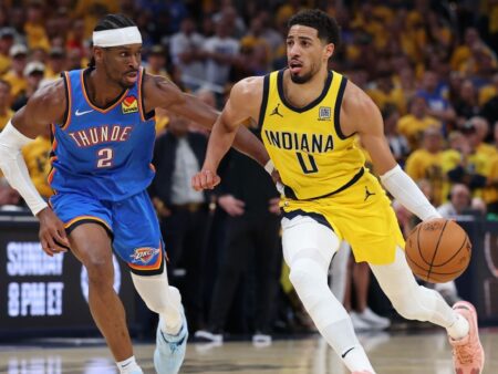 Hra 7 linie kapky, když Pacers zkouší pro finále NBA rozrušení vs. Thunder